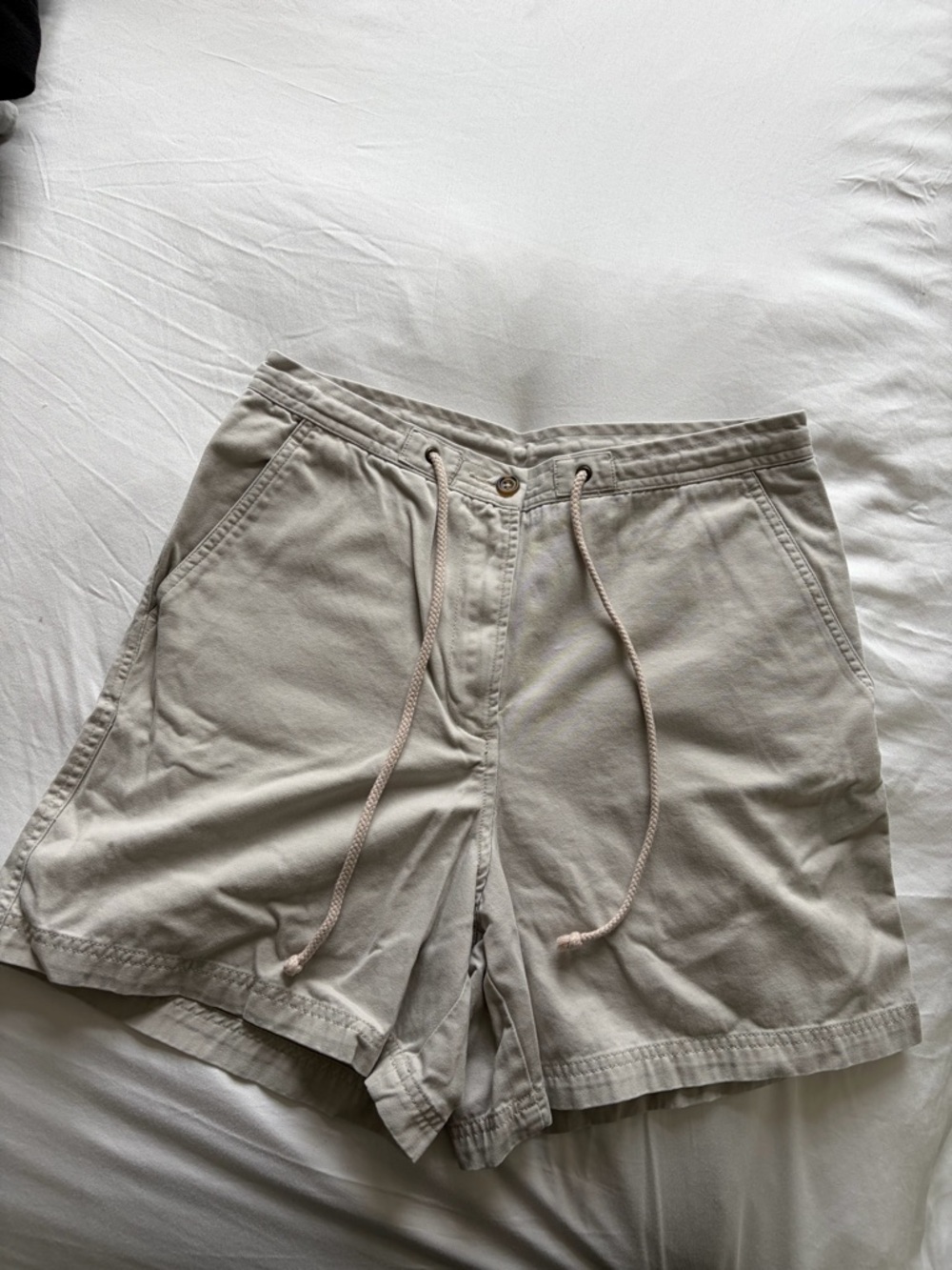 Jones Wear Light Taupe Drawstring Shorts